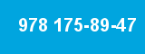 978 175-89-47 978 175-89-47